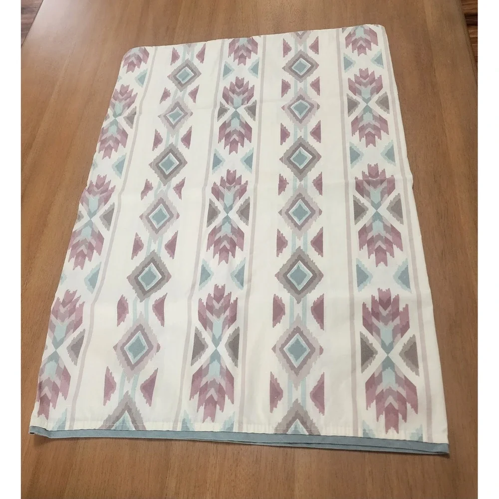 Dan‎ River Vintage Single Pillowcase Aztec Southwest Print Pastels